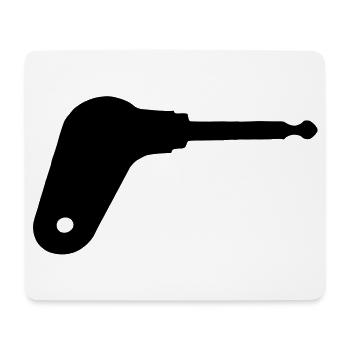 Oldtimer tractor ignition key - Mouse Pad (horizontal) - white - Front