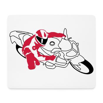 motorrad_2 - Tapis de souris (format paysage) - blanc - Devant