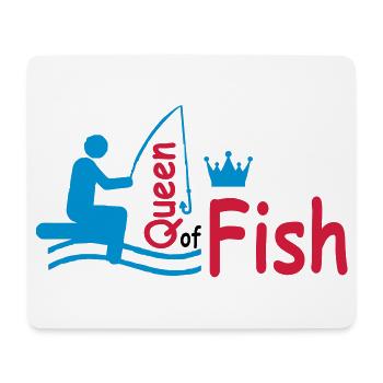 angeln - Mousepad (Querformat) - Weiß - Vorne