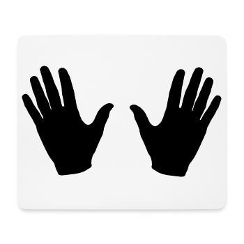 Hands - Mouse Pad (horizontal) - white - Front