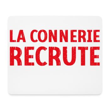 La connerie recrute engagez-vous Humour Citation - Tapis de souris (format paysage) - blanc - Devant