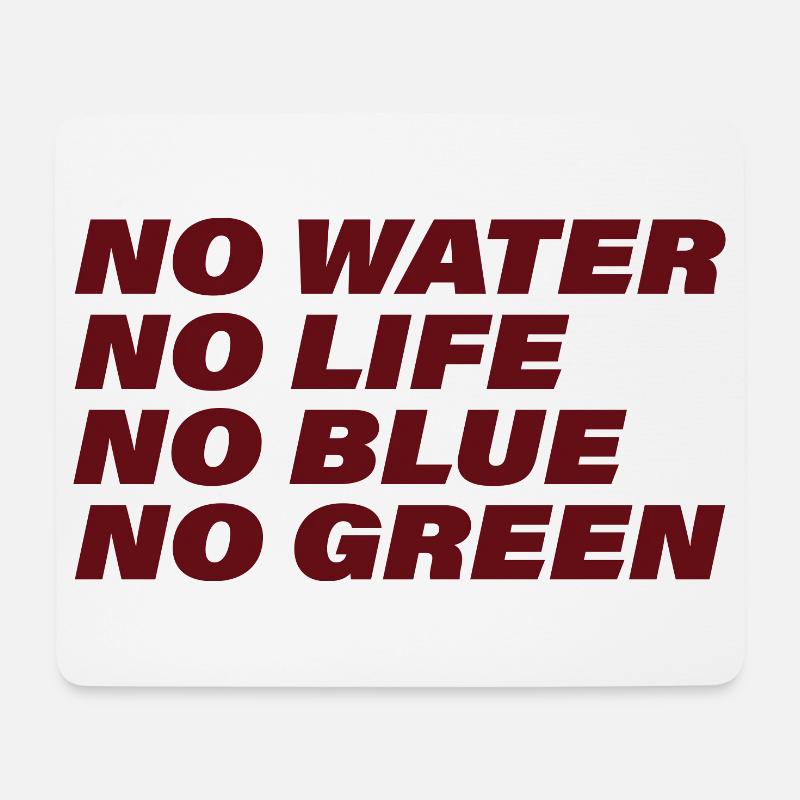 WATER - Mousepad (Querformat) - Weiß