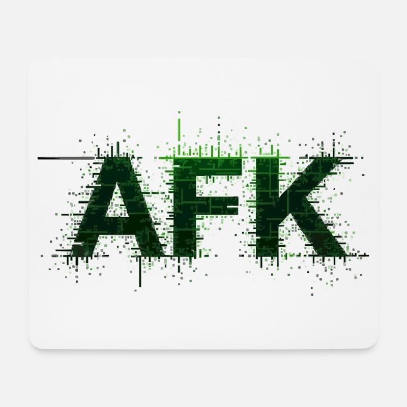 AFK Retro Gaming - Mousepad (Querformat) - Weiß