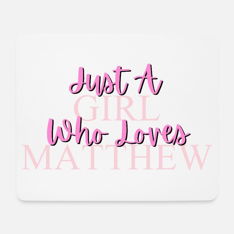 Empowering Girl, das Mathedesign liebt - Mousepad (Querformat) - Weiß