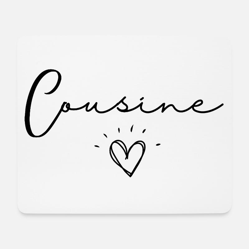 cousine - Tapis de souris (format paysage) - blanc