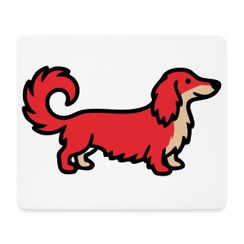 Setter irlandais Retriever Rouge - Tapis de souris (format paysage) - blanc - Devant