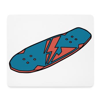 Skateboard Deck Urban Street - Mousepad (Querformat) - Weiß - Vorne