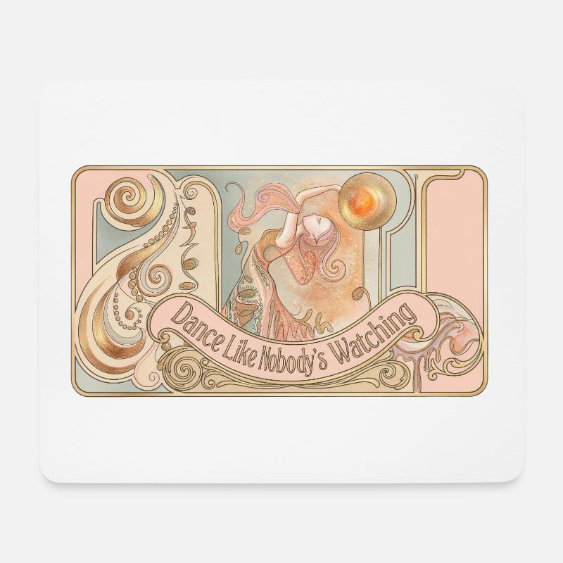 Tanz, als würde niemand zusehen - Mousepad (Querformat) - Weiß