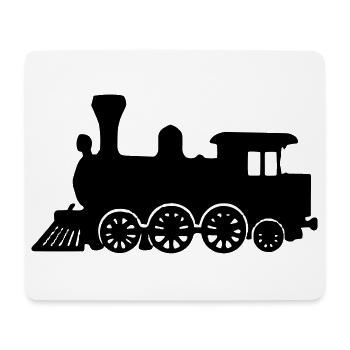 Train Locomotive - Tapis de souris (format paysage) - blanc - Devant