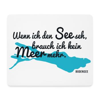 Bodensee - Mousepad (Querformat) - Weiß - Vorne