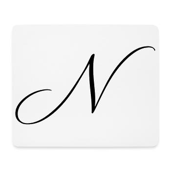 Name mit Anfangsbuchstabe N Nina Noah Nora Nico  - Mousepad (Querformat) - Weiß - Vorne