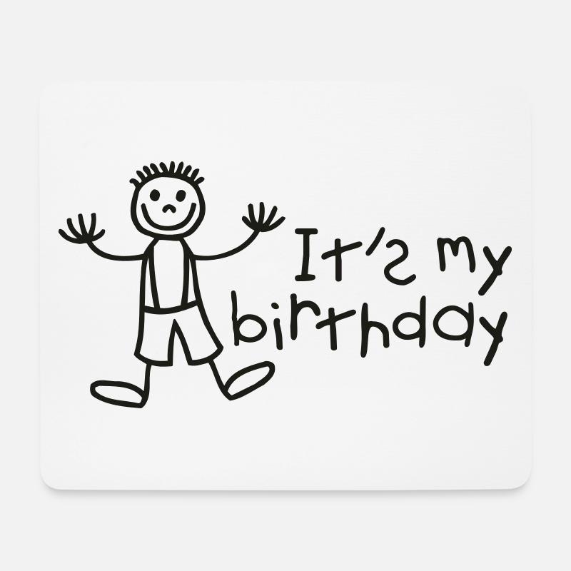 It's my birthday - Boy - Mouse Pad (horizontal) - white