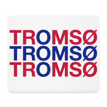 TROMSO Norway Norwegen Norge Norwegische Flagge - Mousepad (Querformat) - Weiß - Vorne