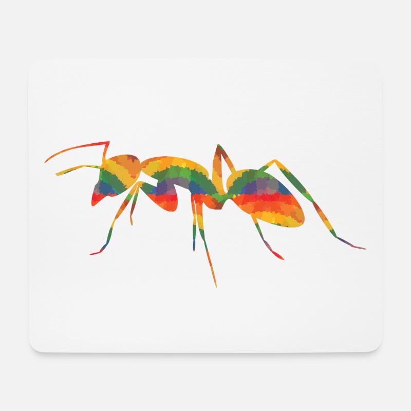 Farbige Ameise - Mousepad (Querformat) - Weiß