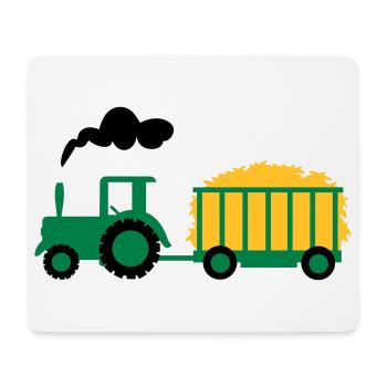 traktor kind geschenk - Mousepad (Querformat) - Weiß - Vorne