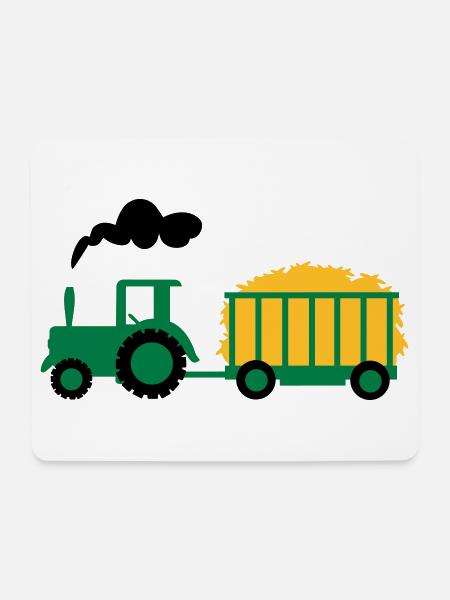 traktor kind geschenk - Mousepad (Querformat) - Weiß