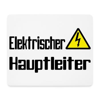 hauptleiter - Mousepad (Querformat) - Weiß - Vorne