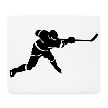 Eishockey - Mousepad (Querformat) - Weiß - Vorne