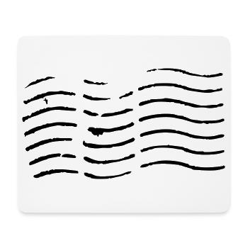Tampon sale - changement de couleur du motif possible - Tapis de souris (format paysage) - blanc - Devant