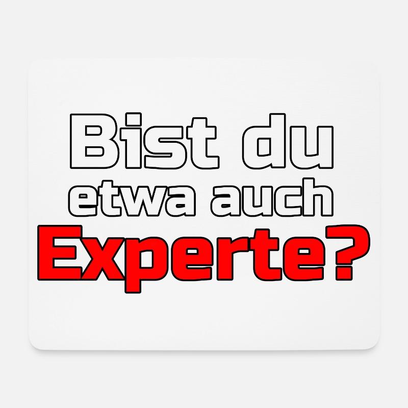 Experte Profi Arbeit Virus Sprüche - Mousepad (Querformat) - Weiß