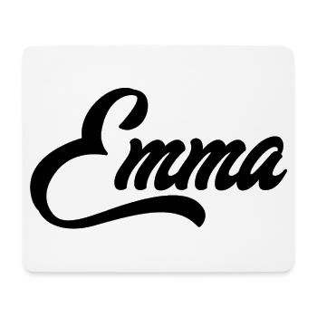 Emma Name  - Mousepad (Querformat) - Weiß - Vorne