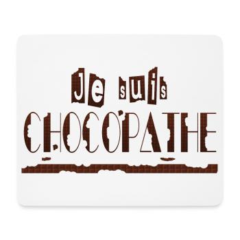 Je suis chocopathe - Tapis de souris (format paysage) - blanc - Devant