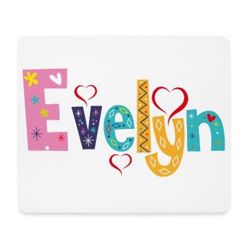 Personalized Evelyn Name - Mouse Pad (horizontal) - white - Front