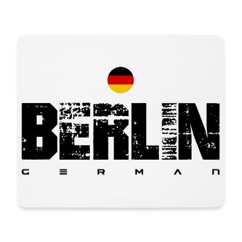 Minimalistisches deutsches Rondell-Wappen - Mousepad (Querformat) - Weiß - Vorne