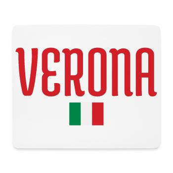 Flagge Verona-Italien - Mousepad (Querformat) - Weiß - Vorne