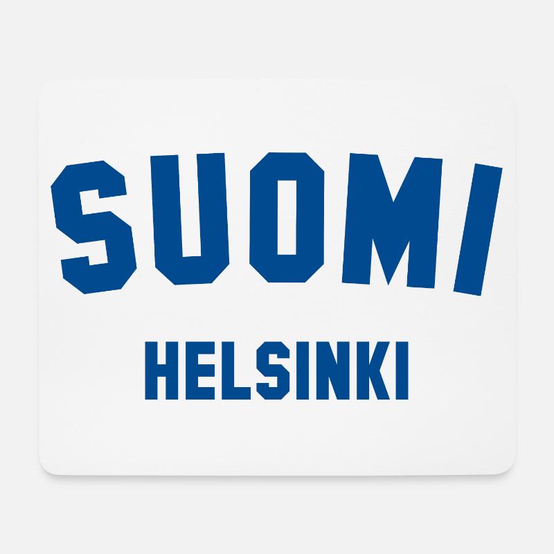 HELSINKI Suomi Finnland - Mousepad (Querformat) - Weiß