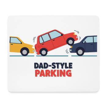 Daddy-style parking - Mouse Pad (horizontal) - white - Front