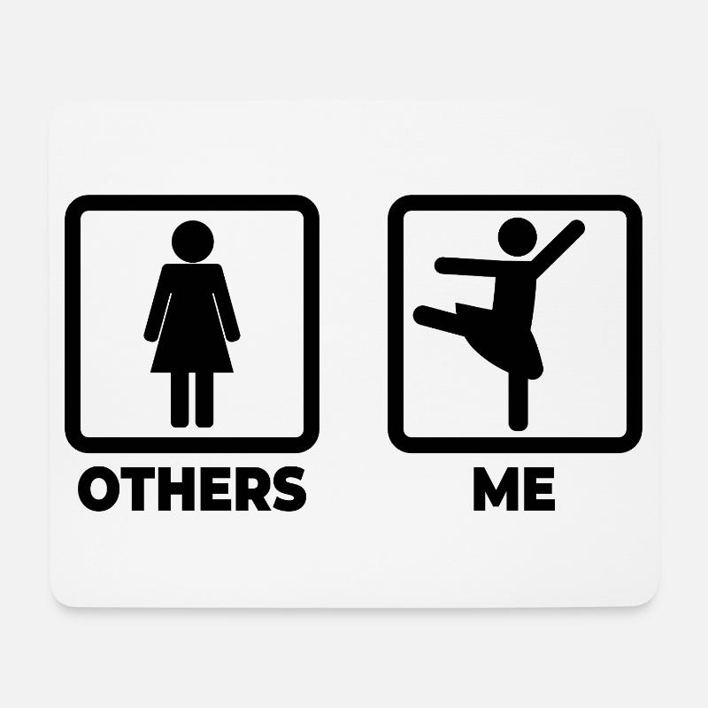 Leben als Balletttänzerin - Mousepad (Querformat) - Weiß