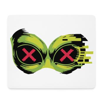 Neon X Schwimmbrille - Mousepad (Querformat) - Weiß - Vorne