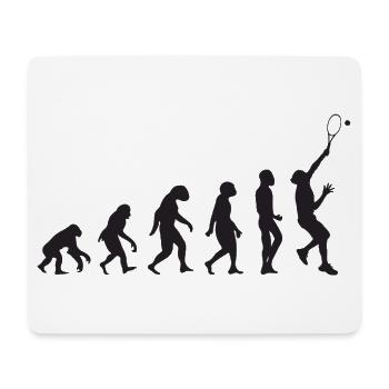 Évolution du tennis - Tapis de souris (format paysage) - blanc - Devant
