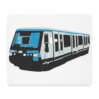 Pariser Metro MP89 - Mousepad (Querformat) - Weiß - Vorne
