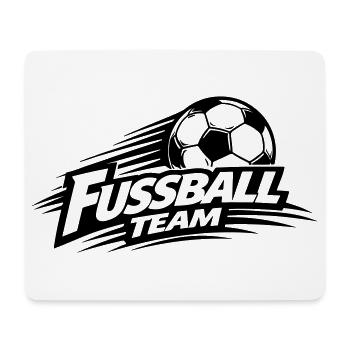 Fussball Team Symbol - Mousepad (Querformat) - Weiß - Vorne