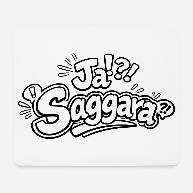 Ja Saggara - Tapis de souris (format paysage) - blanc