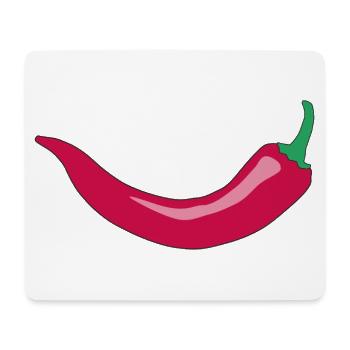 Red Chili Smile - Mousepad (Querformat) - Weiß - Vorne