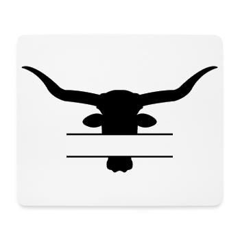 Longhorn split frame - Mouse Pad (horizontal) - white - Front