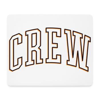Crew Outline - Mouse Pad (horizontal) - white - Front