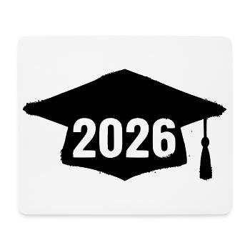 Doctoral Degree 2026 Grunge - Mouse Pad (horizontal) - white - Front