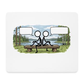 Savo Guys Duo 1 By Nature - Mousepad (Querformat) - Weiß - Vorne