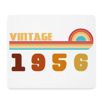 70 Year Old Black Gold Tee Born 1956 - Mouse Pad (horizontal) - white - Front