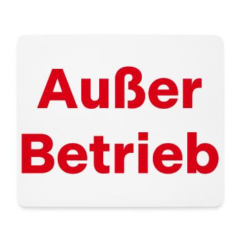 Außer Betrieb - Mousepad (Querformat) - Weiß - Vorne