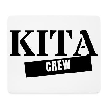 Kita Crew - Don pour l’éducatrice d’équipe de maternelle - Tapis de souris (format paysage) - blanc - Devant