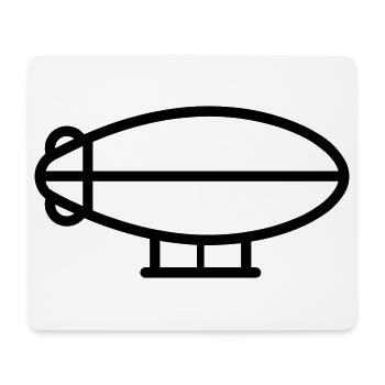 Luftschiff - Mousepad (Querformat) - Weiß - Vorne