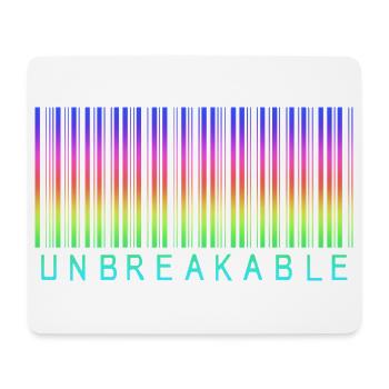 Barcode Unbreakable Rainbow - Mouse Pad (horizontal) - white - Front