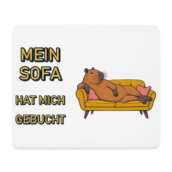 Mein Sofa hat mich gebucht - Mousepad (Querformat) - Weiß - Vorne