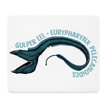 Tiefsee Monster - Pelikanaal - Mousepad (Querformat) - Weiß - Vorne