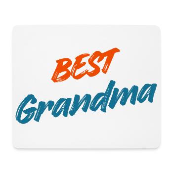 Beste Oma aller Zeiten – Retro Orange & Blue Typografie - Mousepad (Querformat) - Weiß - Vorne